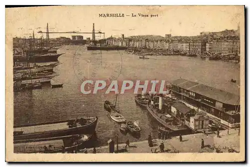 Cartes postales Marseille le Vieux port