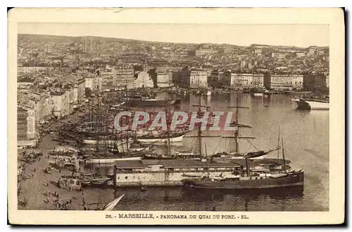 Ansichtskarte AK Marseille Panorama du Quai du Port