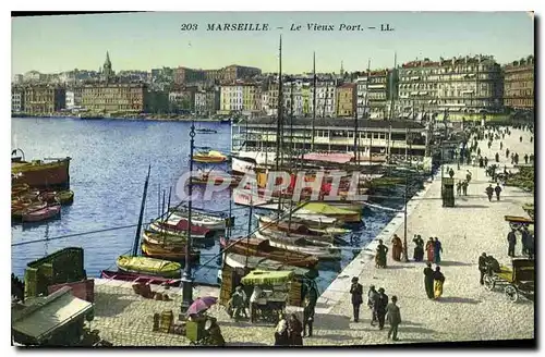 Cartes postales Marseille Le Vieux Port