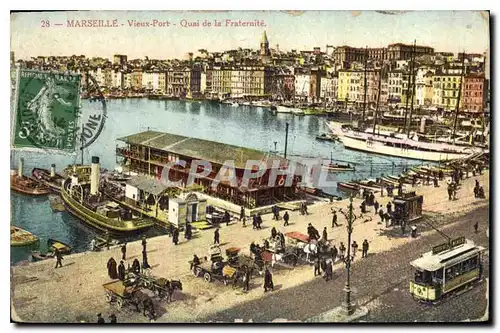 Cartes postales Marseille Vieux Port Quai de la Fraternite