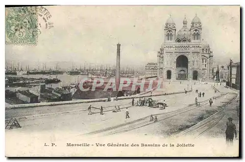 Ansichtskarte AK Marseille Vue Generale des Bassins de la Joliette