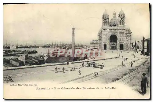 Ansichtskarte AK Marseille Vue Generale des Bassins de la Joliette