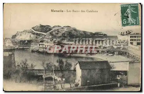 Cartes postales Marseille Les Bains des Catalans