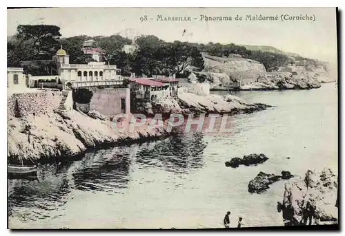 Ansichtskarte AK Marseille Panorama de Maldorme Corniche