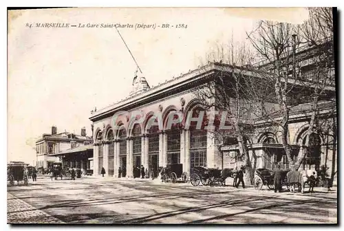 Cartes postales Marseille La Gare Saint Charles Depart