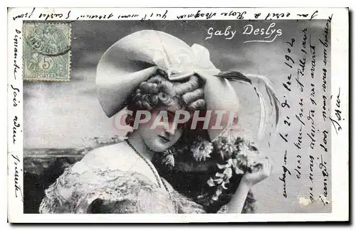 Cartes postales Fantaisie Femme Theatre Gaby Deslys