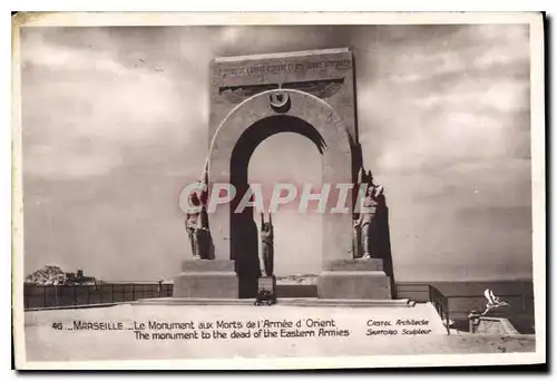 Ansichtskarte AK Marseille Le Monument aux Morts de l'Armee d Orient