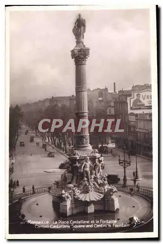 Cartes postales Marseille La Place Castellane et la Fontaine