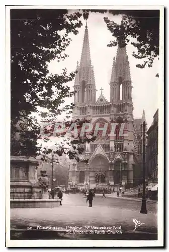 Ansichtskarte AK Marseille L'Eglise St Vincent de Paul