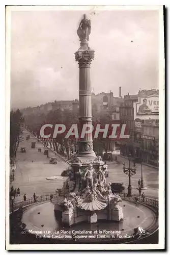 Cartes postales Marseille La Place Castellane et la Fontaine