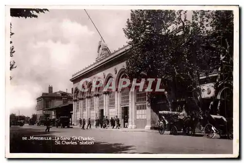 Cartes postales Marseille La Gare St Charles