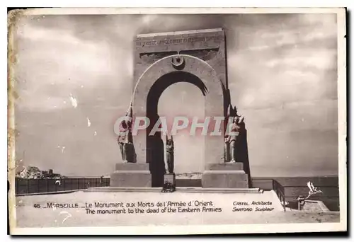 Cartes postales Marseille Le Monument aux Morts de l'Armee d Orient