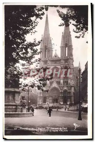 Ansichtskarte AK Marseille L'Eglise St Vincent de Paul