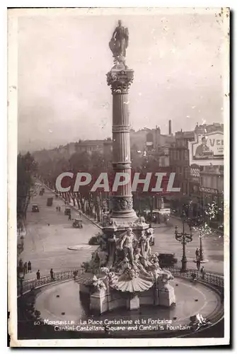 Cartes postales Marseille La Place Castellane et la Fontaine