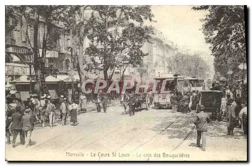 Ansichtskarte AK Marseille Le Cours St Louis  Tramways