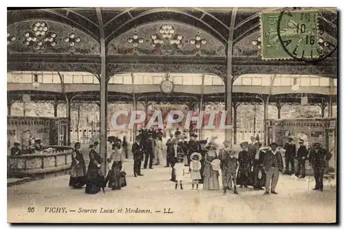 Cartes postales Vichy Sources Lucas et Mesdames