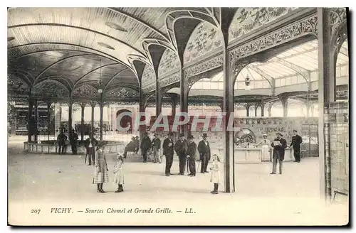 Cartes postales Vichy Sources et Grande Grille