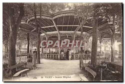 Cartes postales Vichy Source Hopital