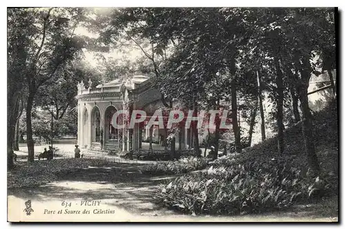 Cartes postales Vichy Parc et Source des Celestins