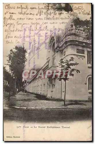 Cartes postales Vichy Le nouvel Etablissement Thermal