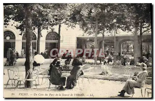 Cartes postales Vichy Un coin du Parc de la Source de l'Hopital