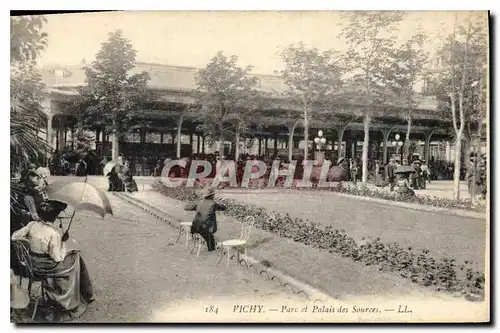 Cartes postales Vichy Parc et Palais des Sources