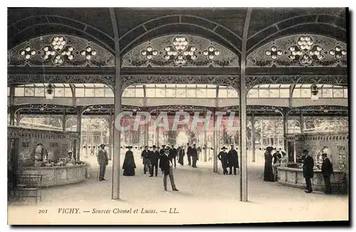 Cartes postales Vichy Sources Chomel et Lucas