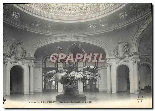 Cartes postales Vichy Interieur du Casino Le Hall