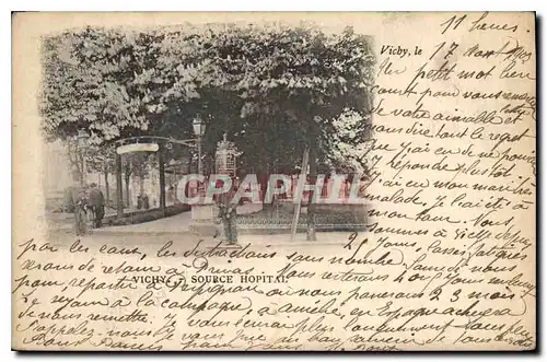 Cartes postales Vichy Source Hopital