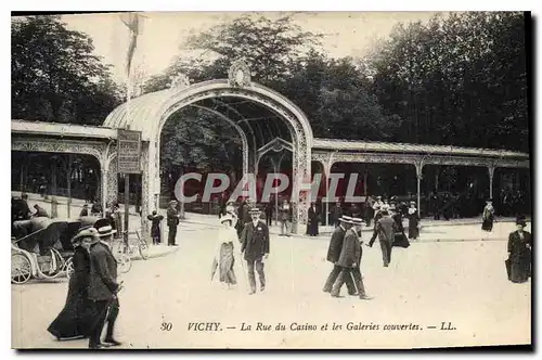 Ansichtskarte AK Vichy La Rue du Casino et les Galeries couvertes