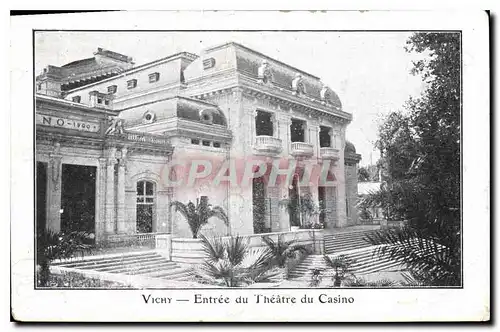 Cartes postales Vichy Entree du Theatre du Casino