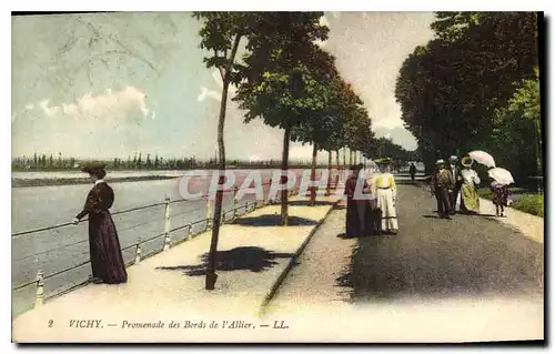 Cartes postales Vichy Promenade des Bords de l'Allier