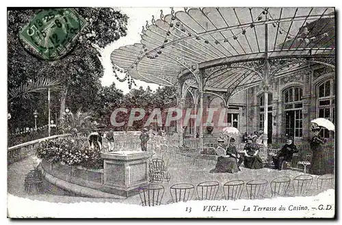 Ansichtskarte AK Vichy La Terrasse du Casino