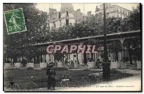 Ansichtskarte AK Vichy Un coin du Parc Galeries couvertes