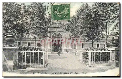 Cartes postales Vichy Entree des Bains 2 classe