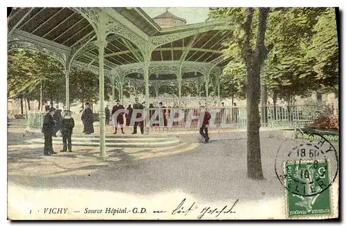 Cartes postales Vichy Source Hopital