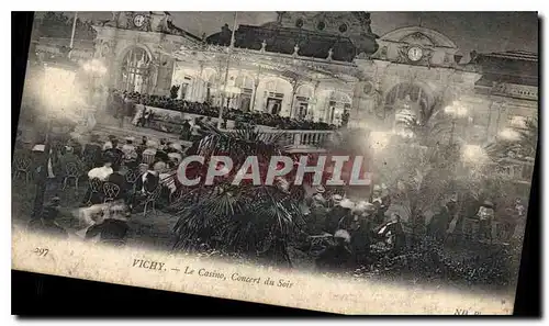 Cartes postales Vichy Le Casino Concert du soir