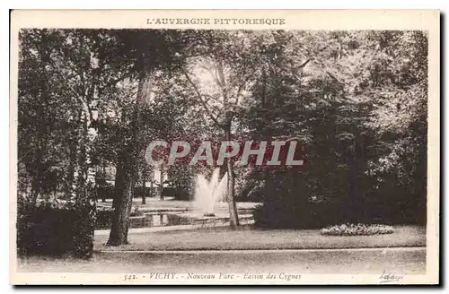 Cartes postales Vichy Nouveau Parc Bassin des Cygnes