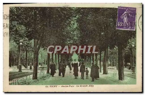 Cartes postales Vichy Ancien Parc La Grande Allee