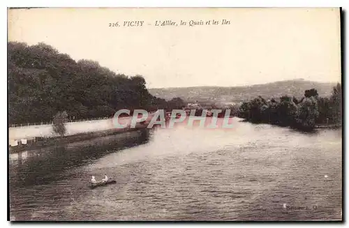 Ansichtskarte AK Vichy L'Allier les Quais et les Iles