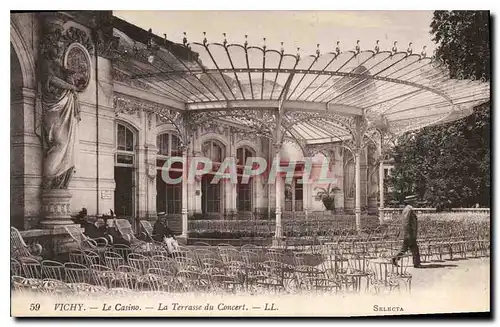 Cartes postales Vichy Le Casino La Terrasse du Concert