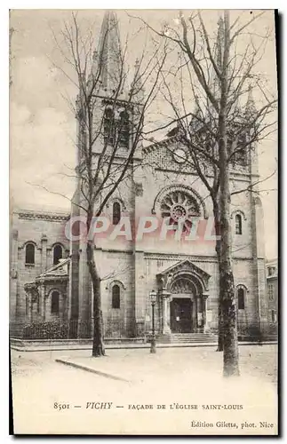 Cartes postales Vichy Facade de L'Eglise St Louis