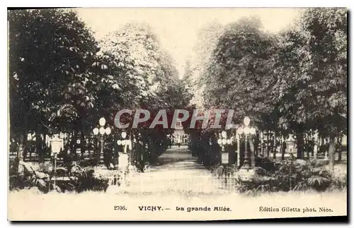 Cartes postales Vichy La grande Allee