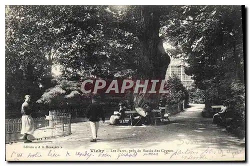 Cartes postales Vichy Les Parcs pres du Bassin des Cygnes