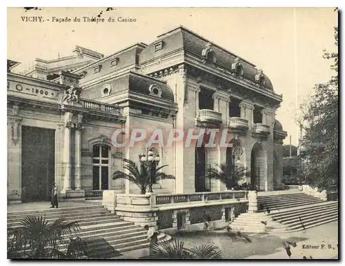 Ansichtskarte AK Vichy Facade du Theatre du Casino