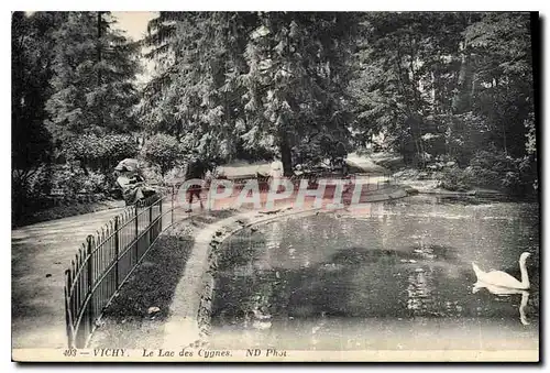 Ansichtskarte AK Vichy Le Lac des Cygnes