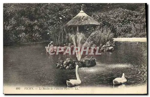 Cartes postales Vichy Le Bassin de l'Ancien Parc