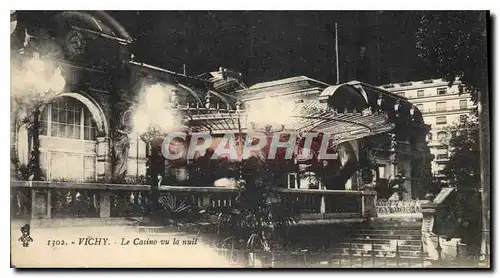 Cartes postales Vichy Le Casino vu la nuit