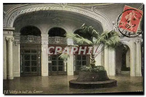 Cartes postales Vichy le hall du Casino