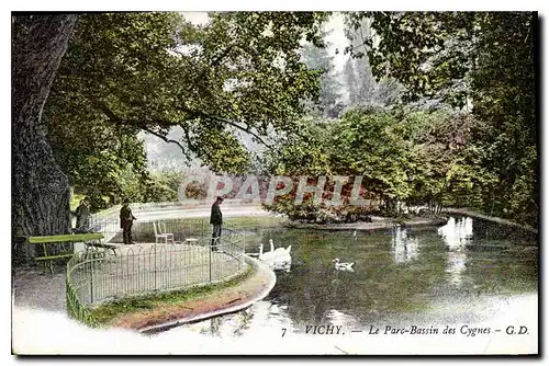 Ansichtskarte AK Vichy Le Parc Bassin des Cygnes